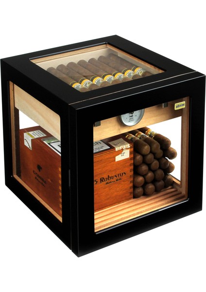 Cube Humidor Siyah Puro Kutusu