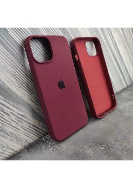 iPhone 14 (6.1) Uyumlu Lansman Içi Kadife Silikon Kılıf
