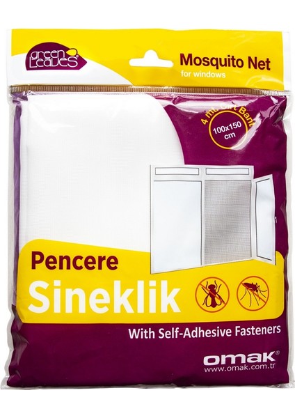 Pencere Sineklik Hazır Pencere Sinekliği Cırt Bantlı 100X150 cm TYC00481119274