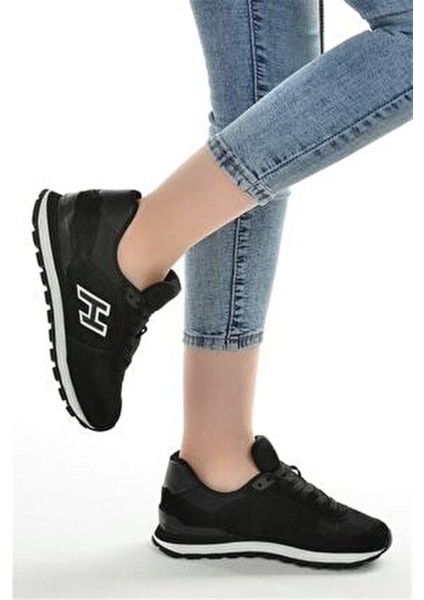 Peru Unisex Spor Ayakkabı Hakiki Süet Deri Düz Taban Siyah 19250 fiyatları