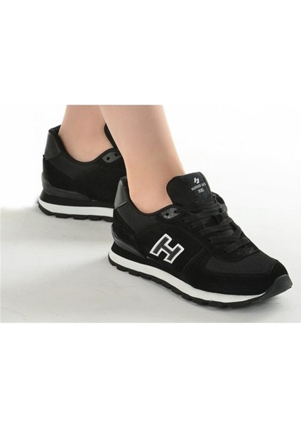 Peru Unisex Spor Ayakkabı Hakiki Süet Deri Düz Taban Siyah 19250 fırsatları