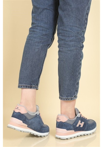Peru Kadın Sneaker Günlük Spor Ayakkabı 19250 Koyu Indigo Pudra V21