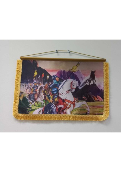 Ergenekon'dan Çıkış Baskılı Portre Bayrak