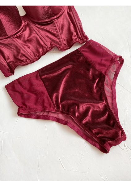 Push Up Kadife Büstiyer Takım modelleri