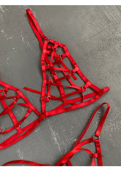 Ayarlanabilir Ip Detaylı Harness Sütyen Takım modelleri