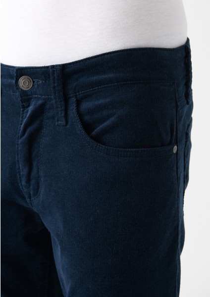 Erkek Marcus Lacivert Kadife Pantolon 0035182653