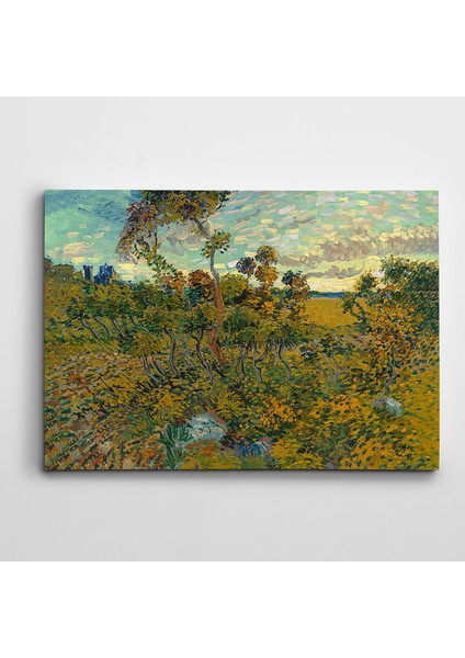 Vincent Van Gogh Sunset At Montmajour 1888 Kanvas Tablo