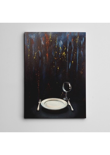 Akşam Yemeği Yağlıboya Reprodüksiyon Kanvas Tablo