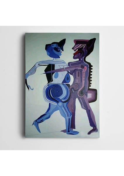 Figürler Dekoratif Modern Kanvas Tablo