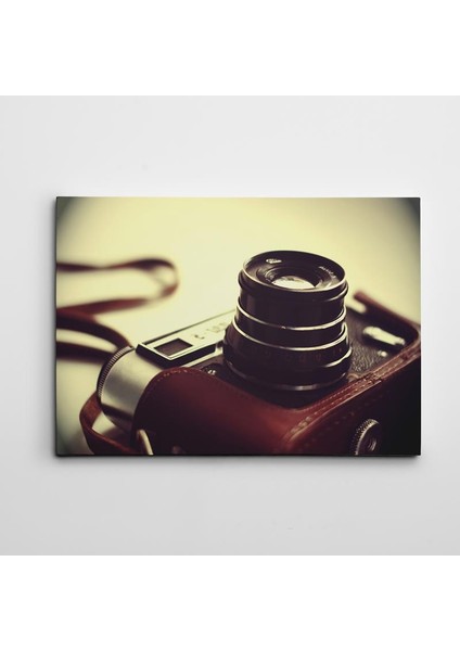 Fotoğraf Makinası Retro Kanvas Tablo