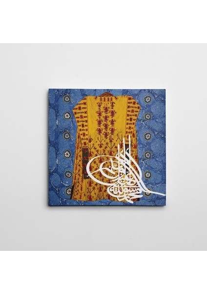 Kaftan ve Ebru Kare Kanvas Tablo