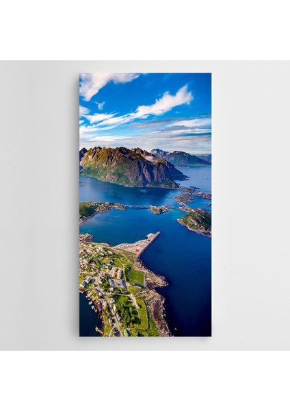 Adalar Manzara Panoramik Kanvas Tablo