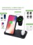 4 In 1 Qi Hızlı Kablosuz Şarj Dock Standı Standı Apple Izle iPhone Kalem Kulaklık Telefon | Telefon Tutucular ve standları (Siyah) (Yurt Dışından) 4
