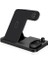 4 In 1 Qi Hızlı Kablosuz Şarj Dock Standı Standı Apple Izle iPhone Kalem Kulaklık Telefon | Telefon Tutucular ve standları (Siyah) (Yurt Dışından) 5