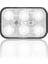 Animasyonlu 12-24V Universal Kare 6 Led Dış Mekan Uyumlu Beyaz SBDF6W 2