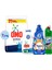 Toz Deterjan 7 5 + Yumoş Lilyum 1440 ml + Domestos Dağ Esintisi 750 ml + Active 1690 ml 1