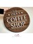 Gift Kişiye Özel Dekoratif Yuvarlak Ahşap Coffee Shop Tabelası 43CM - Model 4 3
