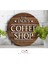 Gift Kişiye Özel Dekoratif Yuvarlak Ahşap Coffee Shop Tabelası 43CM - Model 4 4