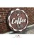 Gift Kişiye Özel Dekoratif Yuvarlak Ahşap Coffee Bar Tabelası 43CM - Model 4 2
