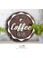 Gift Kişiye Özel Dekoratif Yuvarlak Ahşap Coffee Bar Tabelası 43CM - Model 4 4