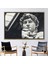 1 Parça Gold Çerçeveli Kanvas Tablo Man Heykel Duvar Dekoru David Heykeli Kanvas Poster 1