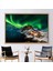 1 Parça Naturel Çerçeveli Kanvas Tablo Northern Lights Manzarası Lofoten Fotoğraf Kanvas 1