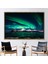 1 Parça Gold Çerçeveli Kanvas Tablo Northern Lights Fotoğraf Baskısı Manzara Sanat Eseri 1