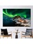 1 Parça Kanvas Tablo Northern Lights Manzarası Lofoten Fotoğraf Duvar Dekoru 1