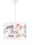 Silindir PVC Avize Sarkıt-Beyaz Love 3