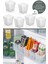 6 Adet Buzdolabı Kapak Içi Düzenleyici Organizer 6'lı Buzdolabı Içi Düzenleyici ve Banyo Organizeri 1