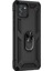 Samsung Galaxy A03 Kılıf Military Ring Holder Siyah 2
