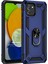Samsung Galaxy A03 Kılıf Military Ring Holder Lacivert 1