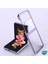 Samsung Galaxy Z Flip 4 Kılıf Shell Platinum Mor 3