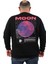 Mocgrande Büyük Beden Erkek Sweat Moon 22731 Siyah 4