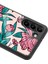 Samsung Galaxy S21 Fuşya Çiçekli Tasarımlı Glossy Telefon Kılıfı 3