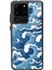 Samsung Galaxy S20 Ultra Mavi Dalga Tasarımlı Glossy Telefon Kılıfı 1