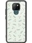 General Mobile Gm 20 Yeşil Yapraklı Tasarımlı Glossy Telefon Kılıfı 1