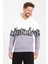 Unisex Kapüşonlu Kanguru Cepli Baskılı Iki Renk Sweatshirt 3