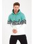 Unisex Kapüşonlu Kanguru Cepli Baskılı Iki Renk Sweatshirt 3