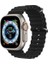 Apple Watch 44MM Renkli ​​​​krd-75 Silikon Metal Tokalı Kordon 1