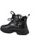 22K310-5 Dolgu Topuk Siyah Kadın Sneakers 4