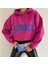 Yazı Detaylı Trend Sweatshirt Oversize 3