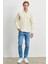 Erkek Sarı Slim Fit Dar Kesim Pamuklu Gizli Düğmeli Yaka Uzun Kollu Oxford Gömlek 2