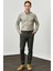 ALTINYILDIZ CLASSICS Erkek Yeşil Slim Fit Dar Kesim Armürlü Esnek Casual Pantolon 2