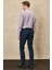 ALTINYILDIZ CLASSICS Erkek Lacivert Slim Fit Dar Kesim Armürlü Esnek Casual Pantolon 2
