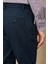 ALTINYILDIZ CLASSICS Erkek Lacivert Slim Fit Dar Kesim Armürlü Esnek Casual Pantolon 3