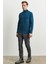 ALTINYILDIZ CLASSICS Erkek Gri Slim Fit Dar Kesim Flanel Desenli Beli Lastikli Esnek Pantolon 3