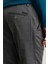 ALTINYILDIZ CLASSICS Erkek Gri Slim Fit Dar Kesim Flanel Desenli Beli Lastikli Esnek Pantolon 5