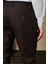 ALTINYILDIZ CLASSICS Erkek Kahverengi Slim Fit Dar Kesim Armürlü Esnek Casual Pantolon 5