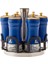 Blue Berry 7 Parça Round Cam Baharat Takımı 1